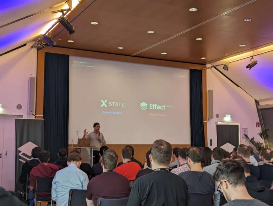 David gave a talk about XState and Effect: how they work great together 🤝