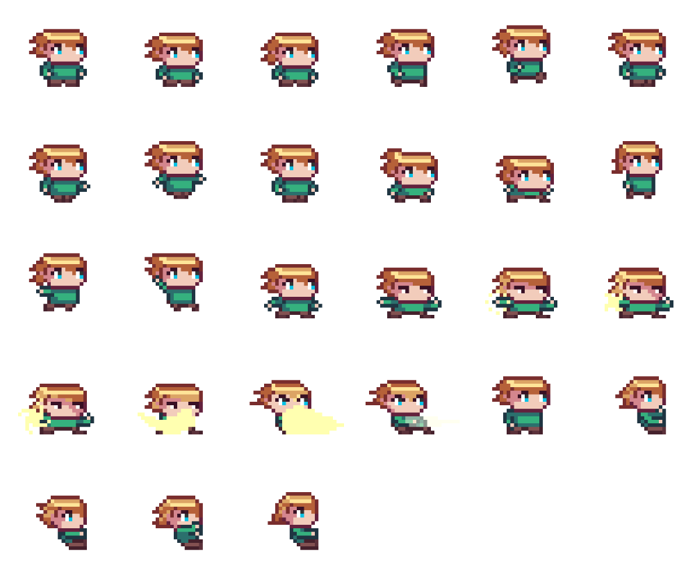 Complete sprite sheet, ready to use for your game!