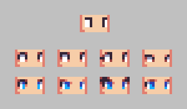Different eye designs for the same head size and shape